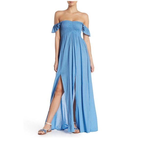 Boho Me Off The Shoulder Maxi Dress - Picture 3 of 6